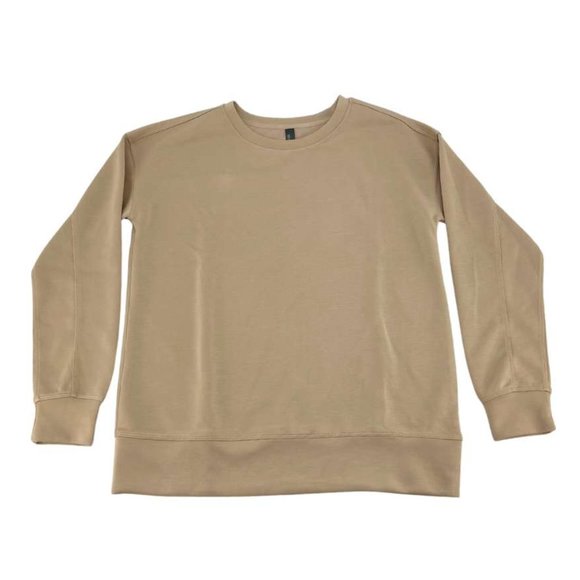 Mondetta | Women's Crew Neck Sweatshirt | Tan | Various Sizes - Picture 1 of 2
